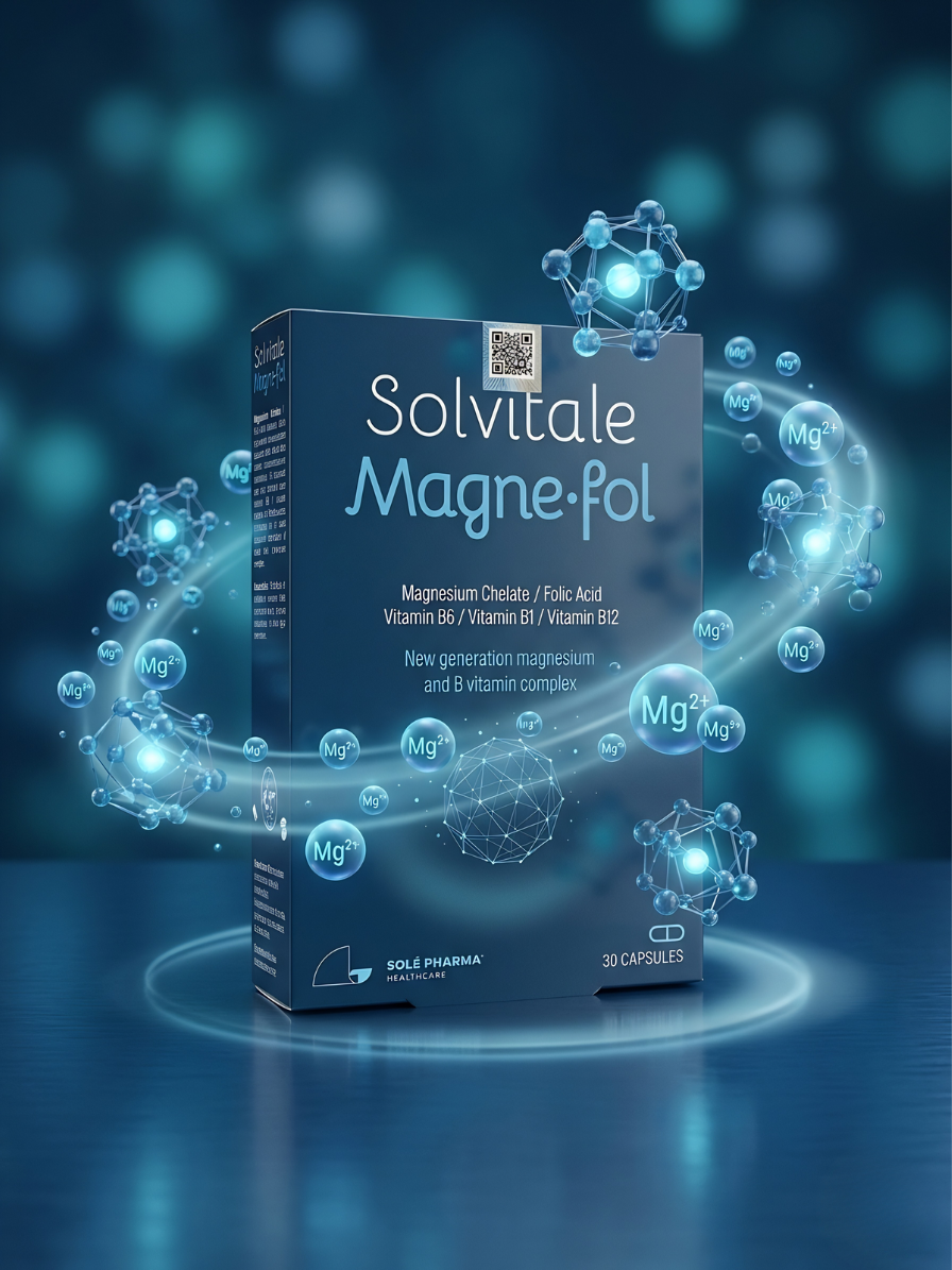 Solvitale Magnefol - Magie hữu cơ Bisglycinate và Vitamin B